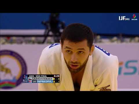 Papinashvili vs Mshvidobadze - Judo World Championships Baku 2018 ( Semi Final 60kg )