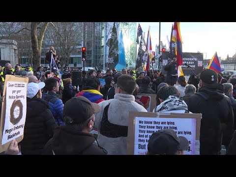 UK's opposition Badenoch attends demonstration against China's Mega Embassy | AFP