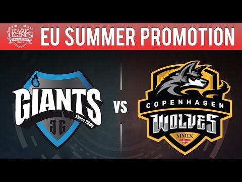 Giants vs Copenhagen Wolves - EU LCS Summer Promotion 2016 Game 5