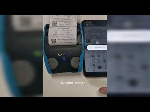 портативный POS принтер 58 мм термопринтер для чеков QSRCE5803L