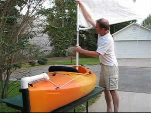 the sailyak - modify your kayak for sailing