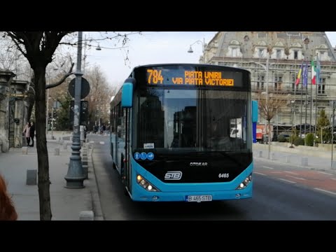 Autobuzul Otokar Kent C - 12 #6465 soseste in statia "Bulevardul Dacia" pe linia 784