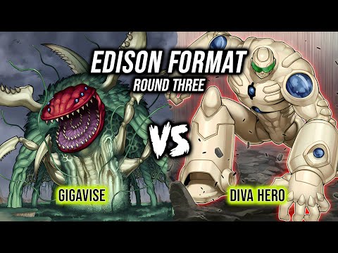 Yu-Gi-Oh! Edison Format Round 3: Gigavise Vs Diva Hero