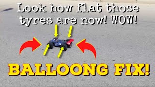 No more TIRE BALLOONING on the JLB Cheetah tyres | TYRE ballooning fix