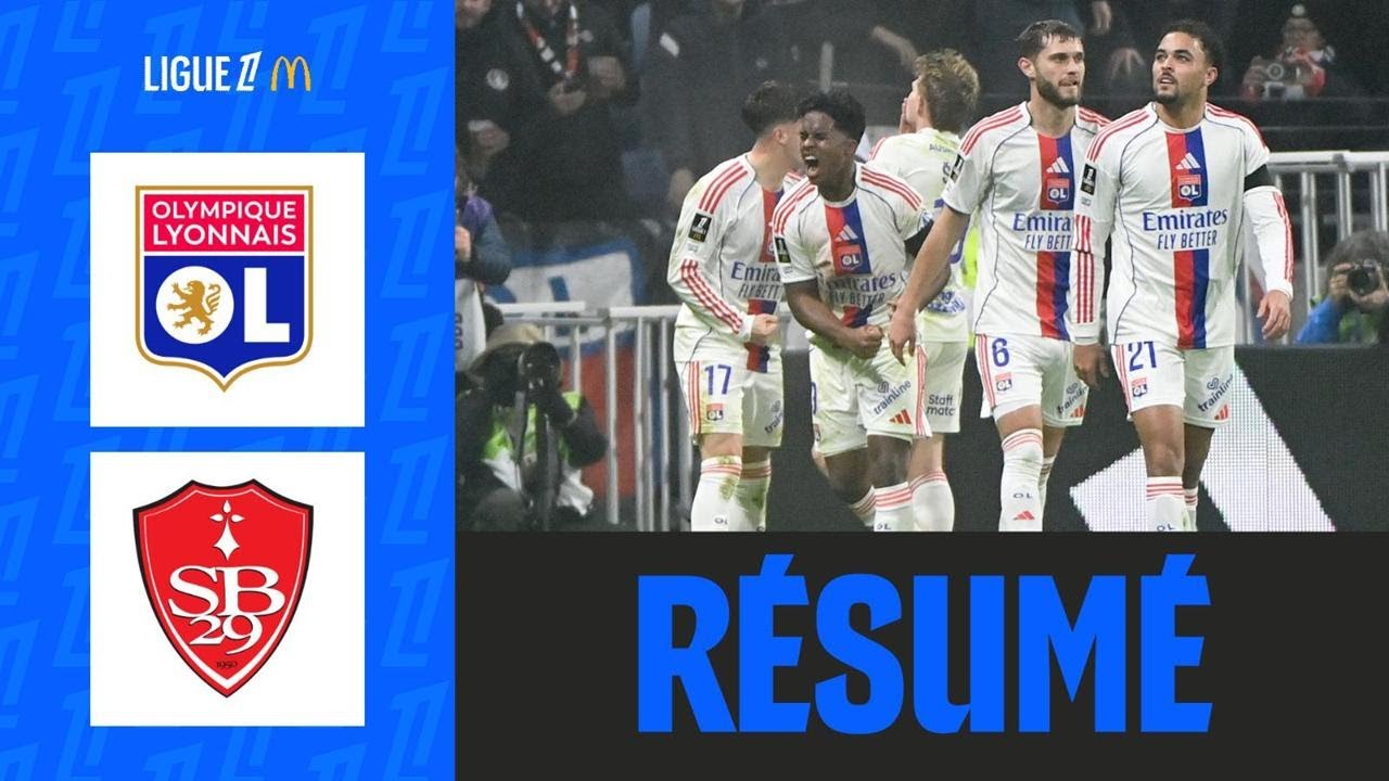 Olympique Lyonnais vs Stade Brestois Highlights
