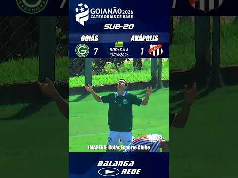 GOLS- GOIÁS 7 X 1 ANÁPOLIS - GOIANO SUB-20 - 13/04/2026