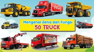 Download lagu Learning About Different Trucks for Kids | 50 Types of Trucks and Their Functions 🚛 mp3