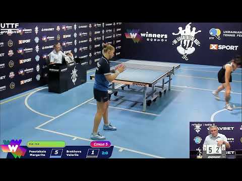 Pesotskaia Margarita : Brekhova Valeriia. League of Best Table Tennis 5 17:00 03.10.2020