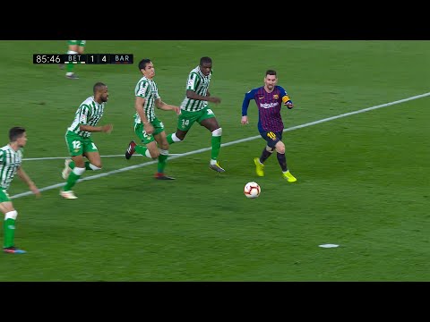 Lionel Messi vs Real Betis - 2018/19 (Away) 4K (UHD) English Commentary