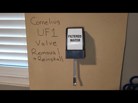 How to REMOVE and REINSTALL Cornelius UF1 Soda Valve