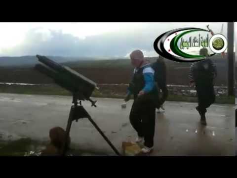 استهداف حاجز تل عثمان براجمة صواريخ كاتيوشا من قبل لواء النصر محافظة حماة