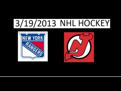 RANGERS vs DEVILS 3/19/2013 NHL HOCKEY recap