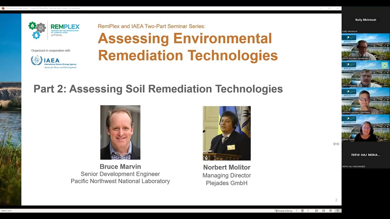 RemPlex-IAEA Seminar: Assessing Environmental Remediation Technologies - Soil
