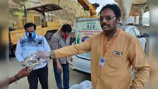 COVID 19- Distributed 600 satvik meals to needy poor people,dry ration to 190 needy poor families, VIDYADARAPURAM