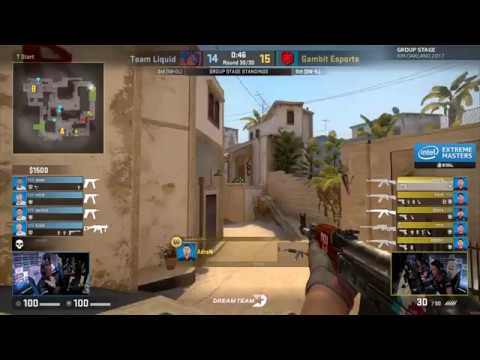 Team Liquid forces OT on a force buy - Liquid vs Gambit - IEM Oakland 2017