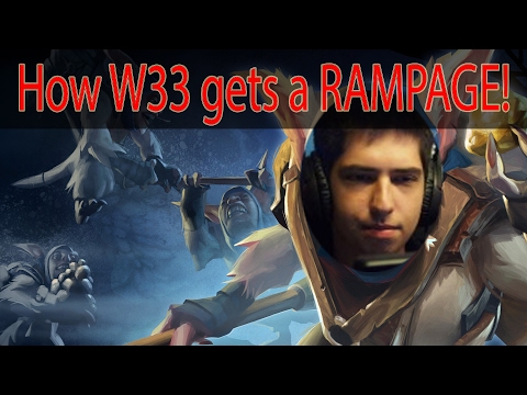 How W33 gets a rampage with meepo (and other rampages)