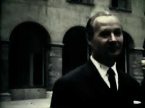 Prezident republiky Ludvík Svoboda s Alexandrom Dubček na Bratislavskom hrade 1969