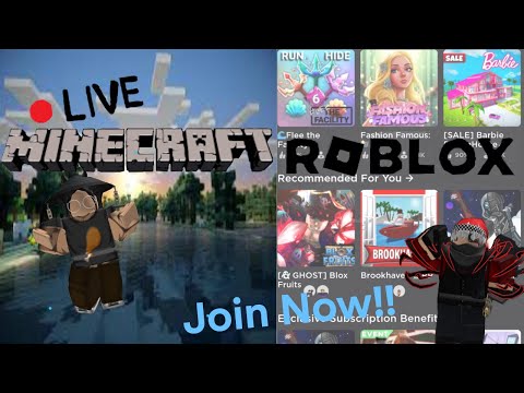 EPIC Minecraft + Roblox Fun with Viewers!!