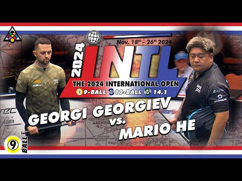 9-Ball - MARIO HE vs GEORGI GEORGIEV - 2024 International 9-Ball Open
