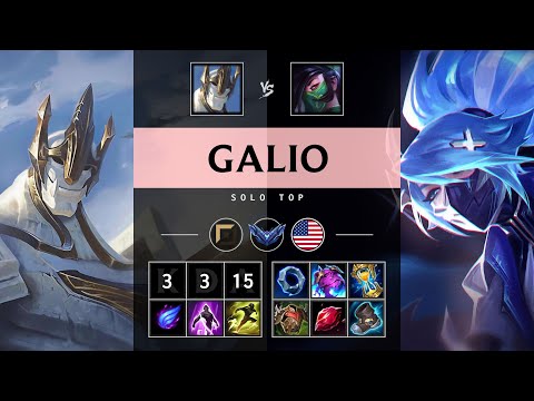 Galio Top vs Akali - NA Diamond Patch 25.20