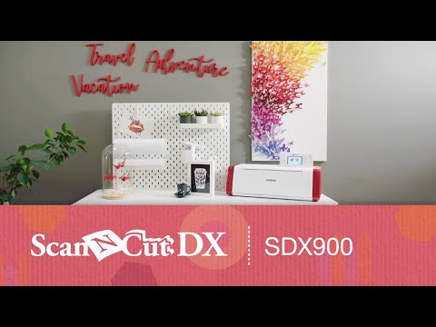 Skeneris Pjovimo Staklės - Brother Sdx900, Baltas video