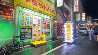夜の広島県広島市の繁華街流川を歩こう2024/9月