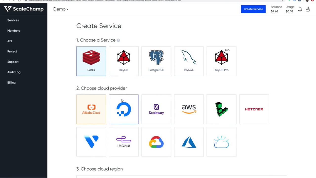 ScaleChamp DBaaS Demo