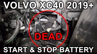 Volvo XC40 (2019-2022): Start & Stop Support Battery Change. Why Does It Die So Soon? Charging Test!
