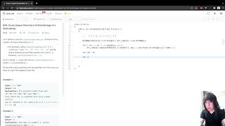 YouTube video 'WALKTHROUGH - LeetCode 828. Count Unique Characters of All Substrings of a Given String'