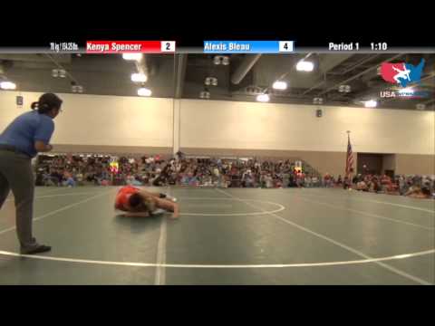 FILA Cadet 70 kg / 154.25 lbs. - Kenya Spencer vs. Alexis Bleau