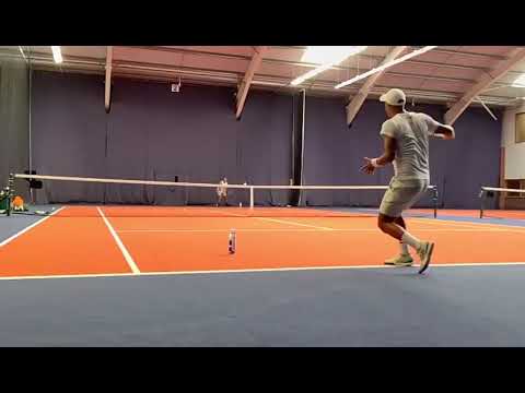 Curtis Clarke Tennis Coach practice with Jay Clarke (CH153ATP)