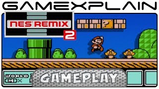 NES Remix 2: SMB 1-1 Recreated in Super Mario Bros. 3 - Gameplay (Wii U)