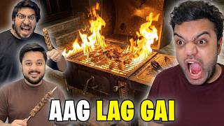 Boys Only BBQ Party Gone Wrong 😱 Aag Lag Gayi! 🔥