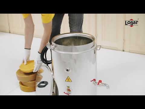 Wachsklärbehälter LOGAR zum Klären und Reinigen des Wachses, 35 L (Art. 3322) oder 75 L (Art. 3319)