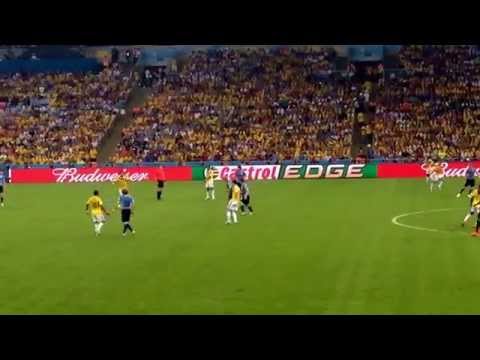 James Rodriguez beautiful Goal. Columbia vs. Uruguay. 6/28/14