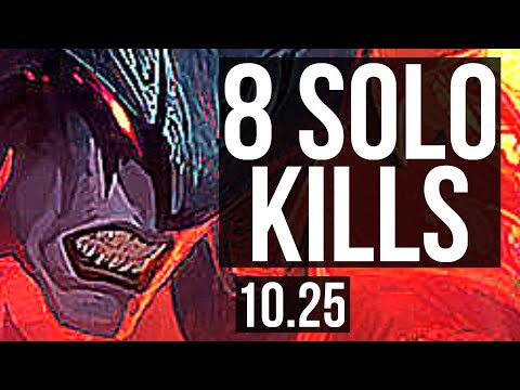 AATROX vs VLADIMIR (TOP) | 8 solo kills, 400+ games, Dominating | EUW Master | v10.25