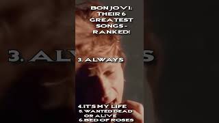 🤙👉 Bon Jovi: Their 6 Greatest Songs – Ranked!🖖🫵 #BonJovi  #LivinOnAPrayer