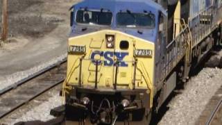preview picture of video 'CSX Auto Rack In Cumberland'