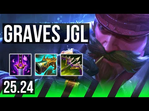 GRAVES vs LEE SIN (JGL) | Good KDA: 20/1/4 | KR Grandmaster | 25.24