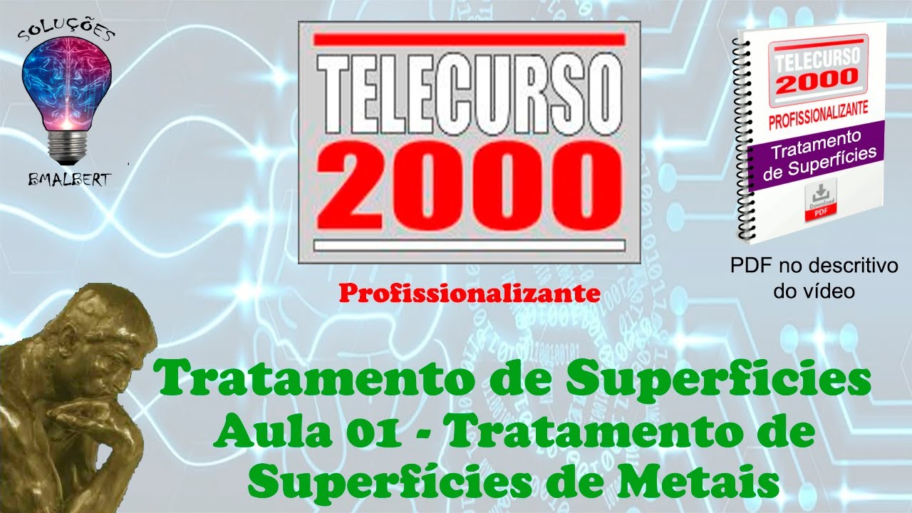 Telecurso 2000 - Tratamento de Superfície - 01 Tratamento de superfície de metais