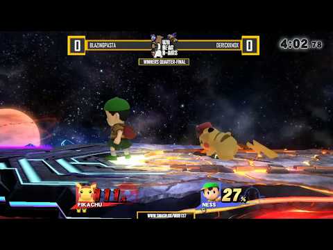 WBB 137 | DerickKnox (Pikachu) vs BlazingPasta (Ness) - Winners Qtr Finals - Smash 4