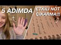 5 ADIMDA VERİMLİ NOT TUTMAK 🤩 | en akılda kalıcı şekilde nasıl not çıkarıyorum?