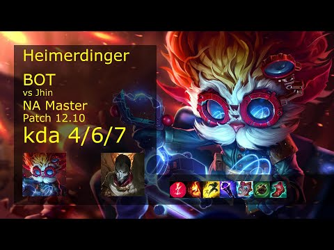 Rank 4 NA Heimerdinger Bot: Heimerdinger vs Jhin