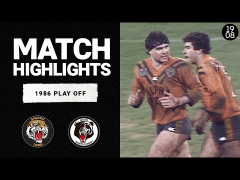Balmain Tigers v North Sydney Bears | 1986 Play Off | Classic Match Highlights
