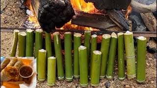 เผาข้าวหลาม & ทำปอเปี๊ยะทอด, ที่บ้านพักร้อนในอเมริกา