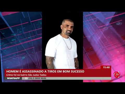 Homem é morto a tiros na porta de casa em Bom Sucesso