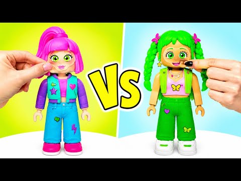 ✨ Handmade Doll VS Fashion Doll! 👗 Ultimate Clay Makeover Challenge 💖
