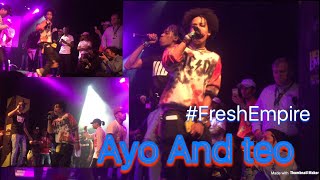 Ayo &amp; teo Perform &quot;Better Off Alone&quot;|August 18, LA @shmateo_ @ogleloo