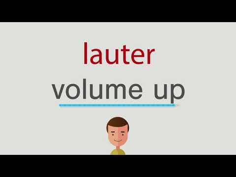 Wie heißt lauter auf englisch