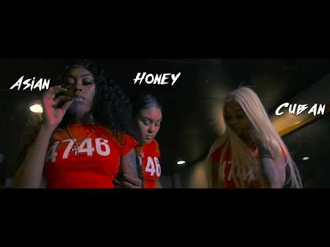 Honey Oso x Asian Doll x Cuban Doll - Gangsta (Official Video) | Shot by @ceoduce